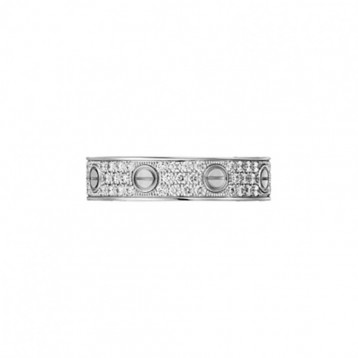 Cartie LOVE WEDDING BAND, DIAMOND-PAVED LOVE ウェディング リング、パヴェダイヤモンド Cartie LOVE WEDDING BAND, DIAMOND-PAVED LOVE ウェディング リング、パヴェダイヤモンド